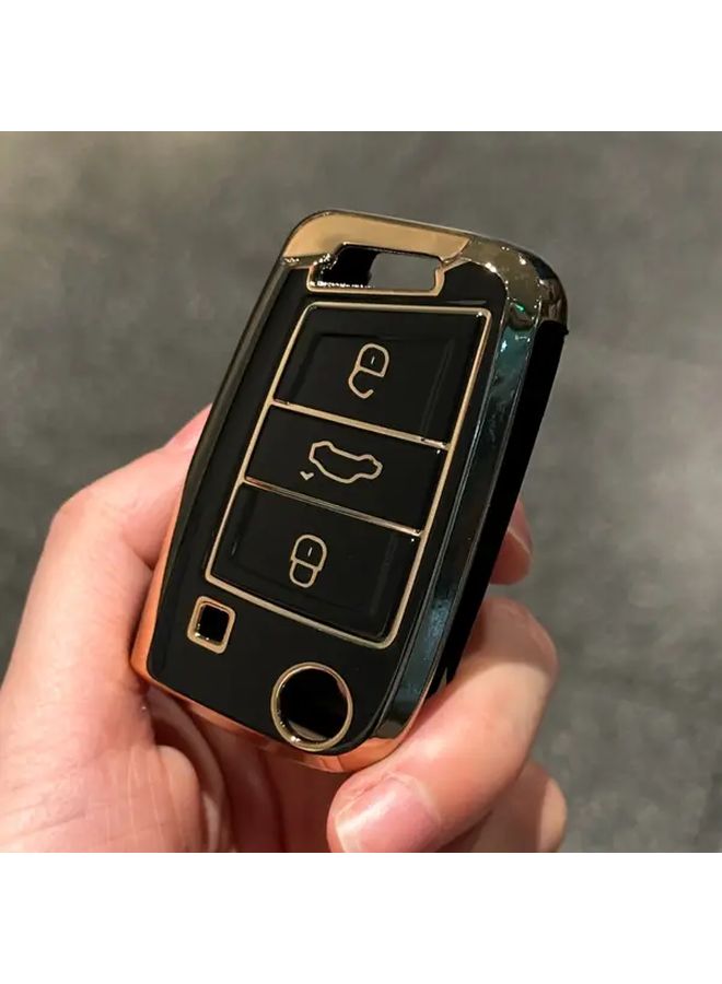 غطاء مفتاح TPU الأحمر لحالات فولكس فاجن جولف 7 تيجوان أتيكا ليون إبيزا سكودا أوكتافيا - Image 2
